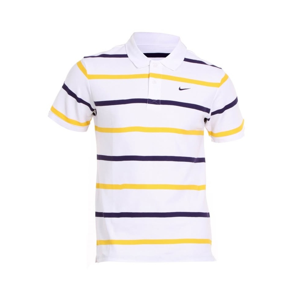 Polo Shirt Men's White NWT Striped
